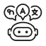 Real-time translation feature icon