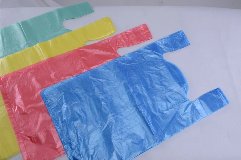 Colorful HDPE shopping bags made for daily packaging needs Colorful HDPE shopping bags made for daily packaging needs