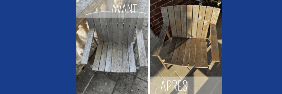 nettoyage du mobilier de jardin