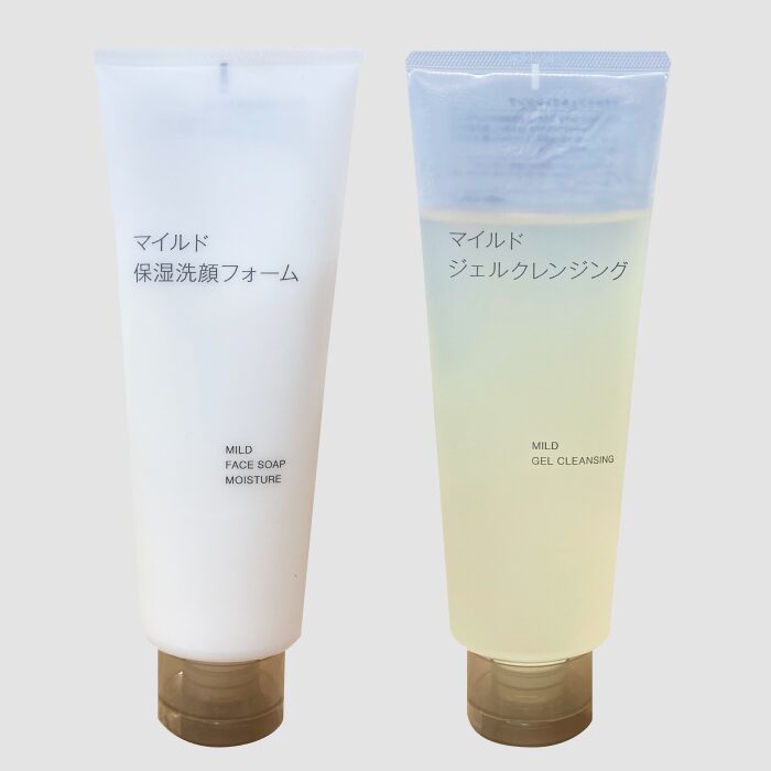 マイルド保湿洗顔フォームとマイルドジェルクレンジング