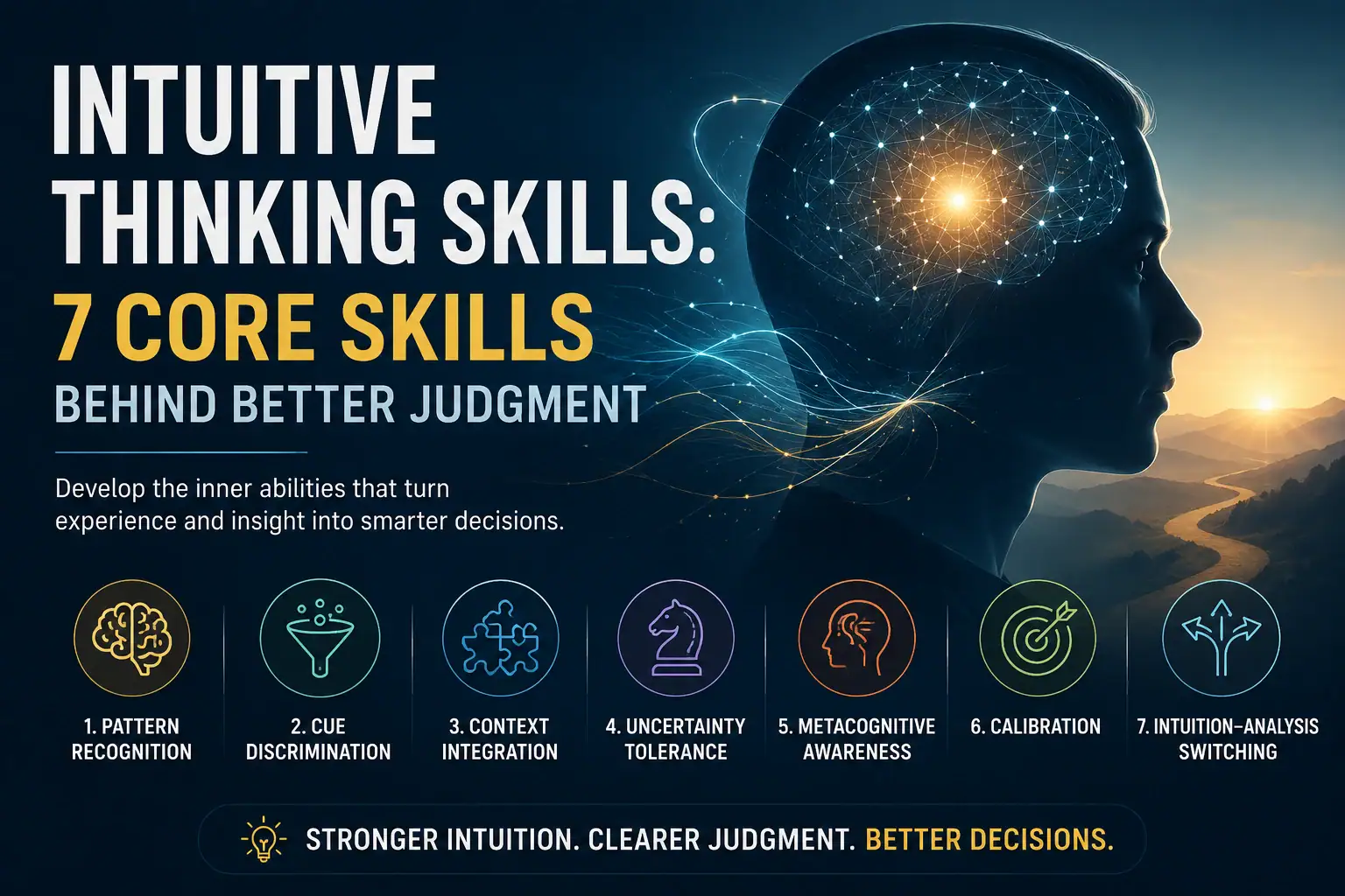 Intuitive thinking skills and the seven core abilities behind better judgment