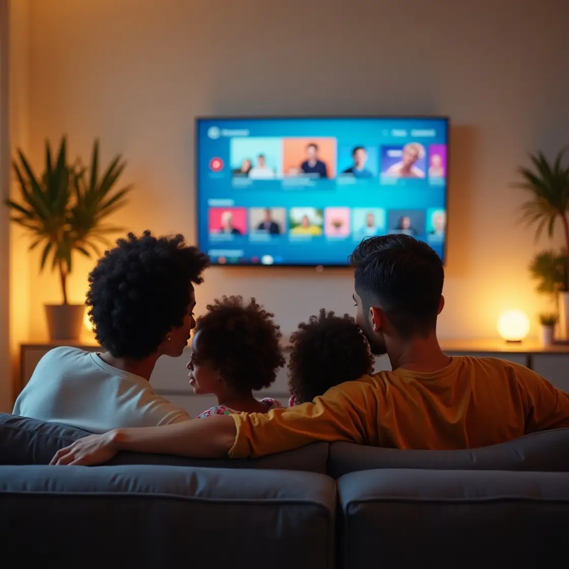 familia viendo iptv familia viendo iptv