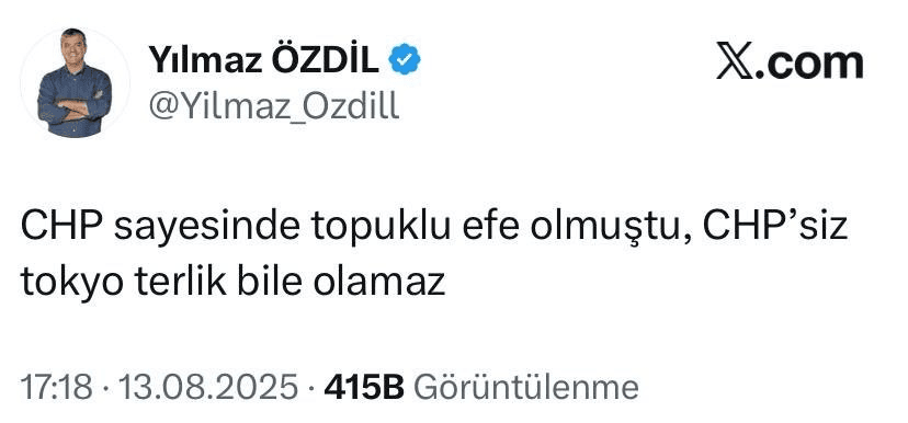 Çerçioğlu'nu bugün öven Yılmaz Özdil bugün yerin dibine batırmaya çalışıyor.