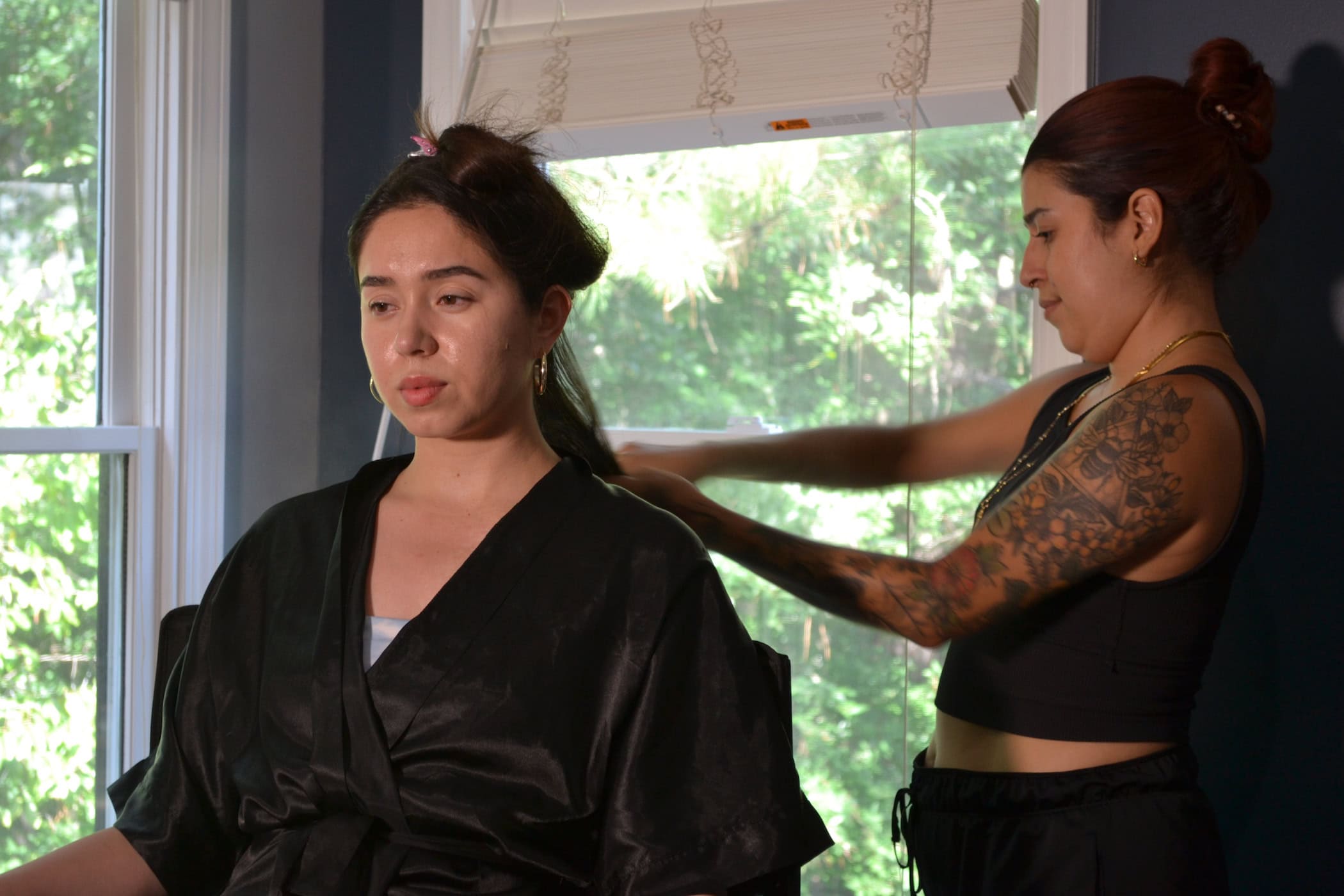 Getting hair done