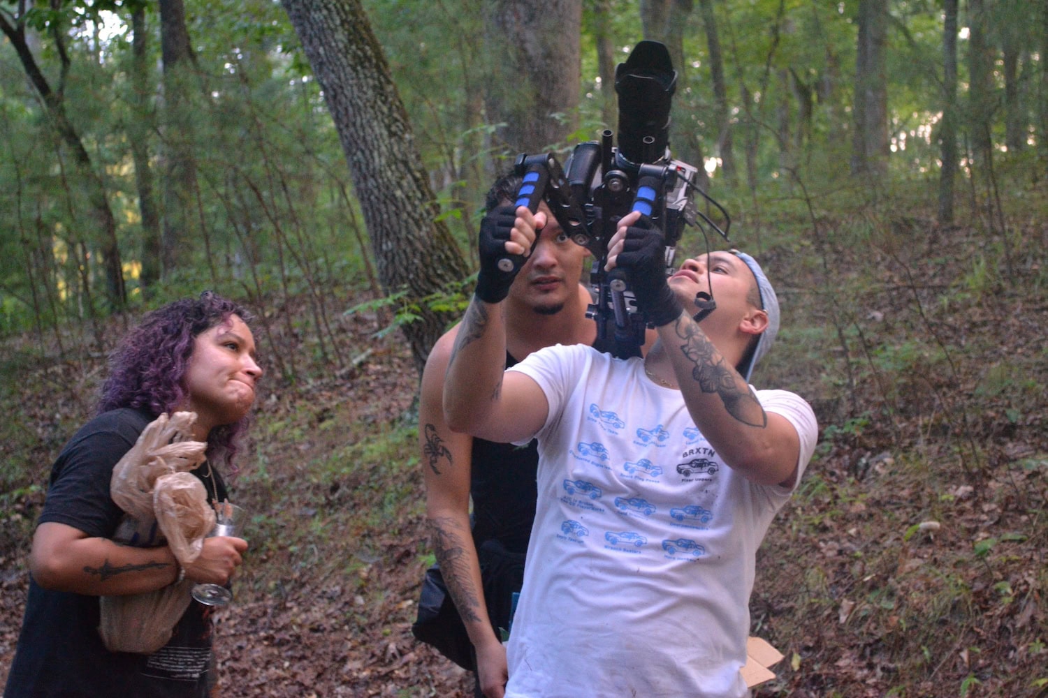 BTS on set