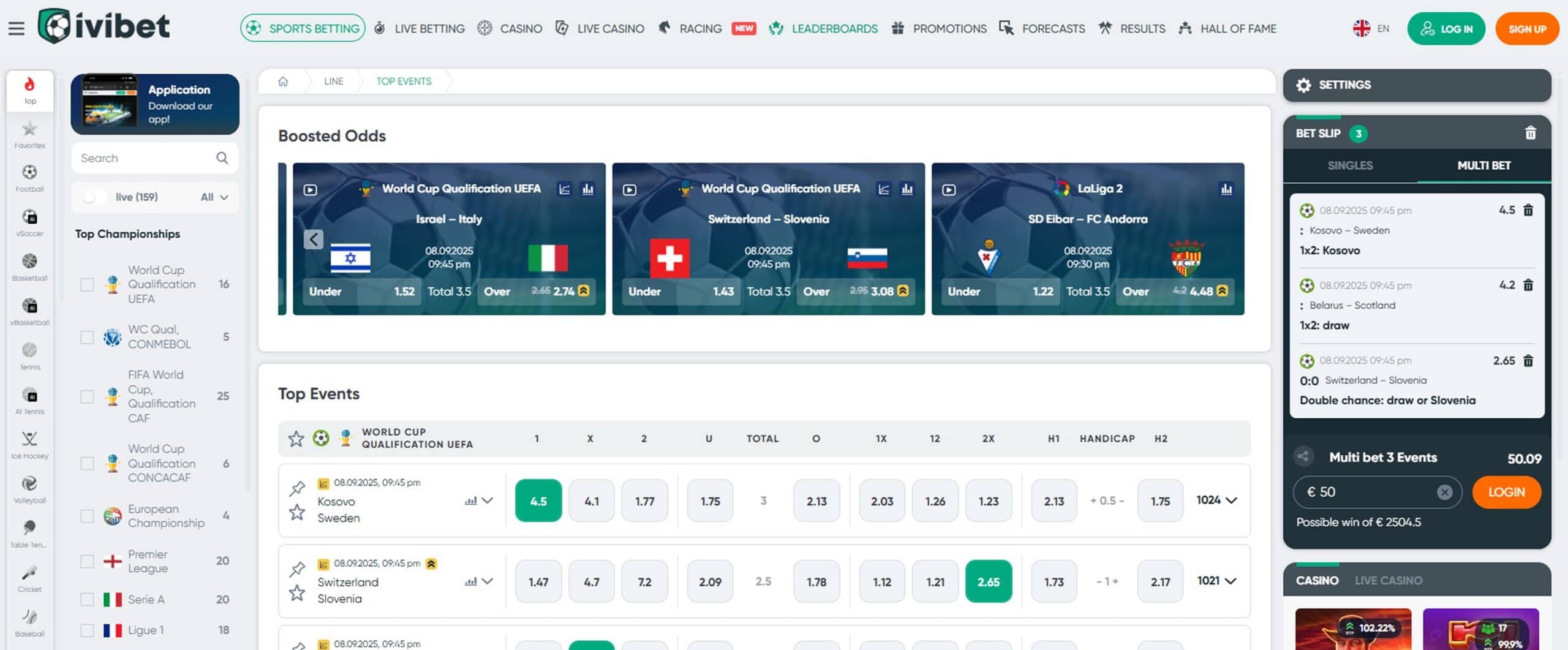 IviBet Sports Betting