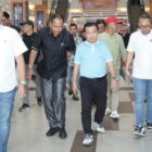 Al Haris saat akan membuka turnamen bulutangkis Agya School Time, Jumat 6 Oktober 2023 | foto : erict
