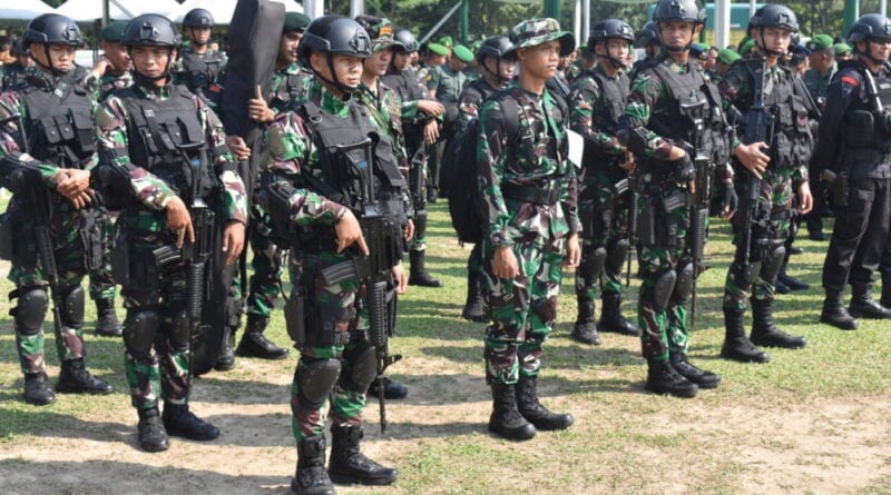 Prajurit Korem 042/Gapu siap mengamankan kedatangan Wakil Presiden Ma'ruf Amin ke Jambi | foto : penrem_gapu
