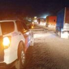 Aktivitas angkutan batu bara di Jambi yang melintas jalan nasional | foto : dir