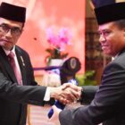 Menteri Perhubungan melantik Marsdya TNI Kusworo sebagai Kepala Basarnas, di Jakarta,