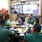 Kapolda Jambi menerima kunjungan Danrem baru, Kamis 30 November 2023 | foto : dir