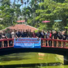 Wartawan bersama jajaran Bidang Humas Polda Jambi di Bale Iwak Semilir, Kota Jambi | hms