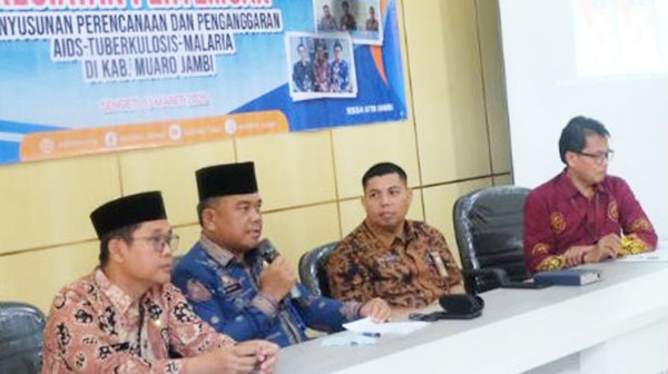 Pemerintah Kabupaten Muarojambi mengadakan pertemuan, membahas penyusunan dokumen perencanaan dan penganggaran program AIDS - Tuberculosis - Malaria, Kamis | ran