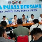 Buka puasa bersama jajaran Polda Jambi dengan jurnalis, Rabu | as