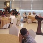 Kepala Perwakilan SKK Migas Sumbagsel, Yunianto, menyampaikan sambutan pada acara buka bersama dengan KKKS dan FJM Jambi, Kamis | tim