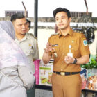 Wakil Wali Kota Jambi, Diza Hazra Aljosha, saat meninjau Operasi Pasar Pangan Murah di Kantor BSIP Jambi, Senin | dki