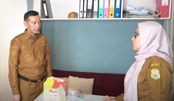Wakil Bupati Tanjabtim, Muslimin Tanja, saat sidak ke salah satu OPD | dki-tjt