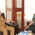 Kepala BKPSDM Provinsi Jambi, Mukti Said, silaturahmi dengan Danrem Garuda Putih, Brigjen TNI Heri Purwanto | pr