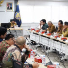 Bupati Muarojambi, Bambang Bayu Suseno, saat audisensi dengan Menteri Perhubungan, Dudy Purwagandhi dan jajaran, Selasa | dki-mj