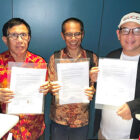 Hendry Ch Bangun (kiri) Dahlan Dahi (tengah) dan Zulmansyah Sekedang (kanan) | pr