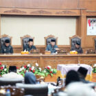 Rapat paripurna DPRD Muaro Jambi dengan agenda penyampaian pandangan umum fraksi, Senin | dki-mj