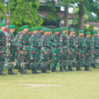Prajurit Korem 042 Garuda Putih mengikuti upacara, Rabu | prm
