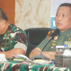 Danrem 042/Gapu, Brigjen TNI Heri Purwanto, saat memimpin rakor, Selasa | prm