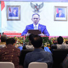 Mahendra Siregar pada peluncuran SI-GRC dalam kegiatan RQO Forum 2025, di Jakarta, Kamis lalu | ojk