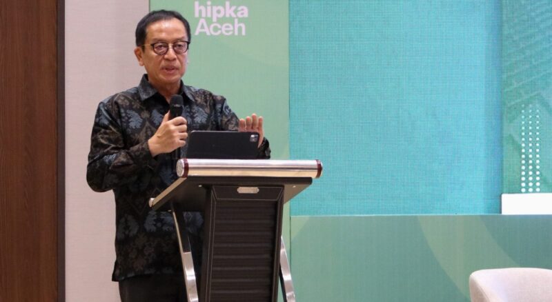 Dian Ediana Rae saat bertemu pelaku usaha dan industri perbankan syariah, di Aceh, Sabtu pekan lalu | ojk 