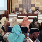 Bunda PAUD Muaro Jambi, Ririn Novianty, memantapkan persiapan peringatan HAN dan Gebyar PAUD, Jumat | dki-mj