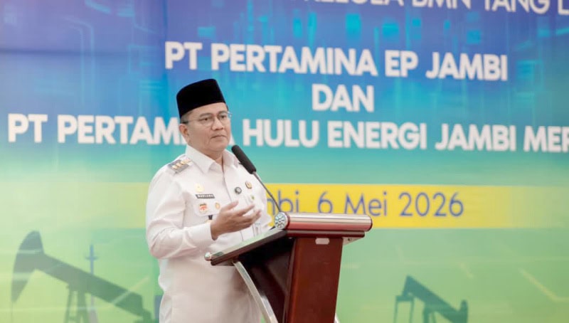 Wali Kota Jambi, Maulana dalam sambutannya mengapresiasi forum SELARAS MIGAS 2026 | skk migas
