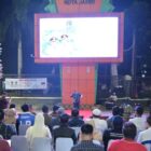 Pemkot Jambi resmi meluncurkan program CCTV RT, di kawasan Tugu Keris Siginjai, Kota Jambi, Jumat malam | eo