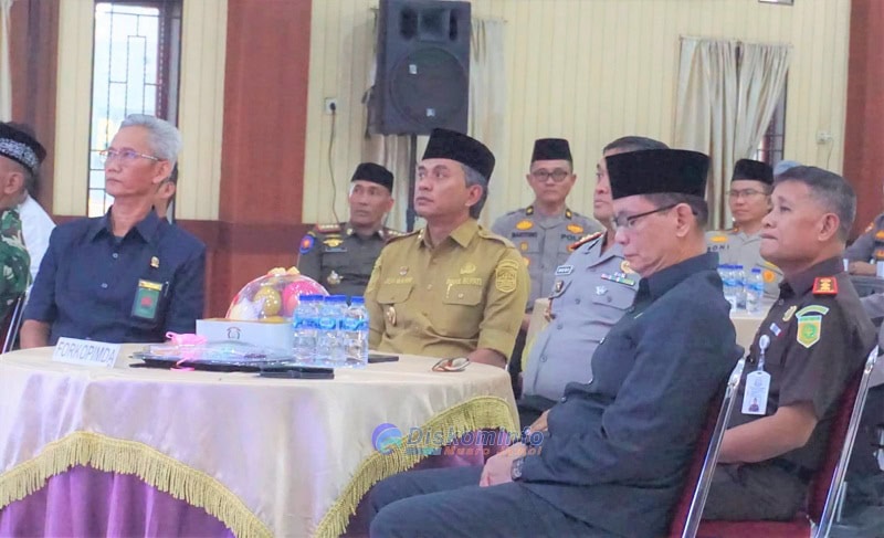 Wakil Bupati Muaro Jambi, Junaidi H. Mahir, menghadiri acara Doa Bersama Lintas Agama, di Aula Rupatama Mapolres Muaro Jambi, Selasa | dki-mj