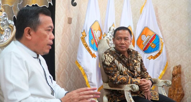 Gubernur Jambi, Al Haris, audiensi dengan pimpinan PT Jasa Raharja (Persero), di Pendopo Agung Rumah Dinas Gubernur Jambi, Jumat | erit