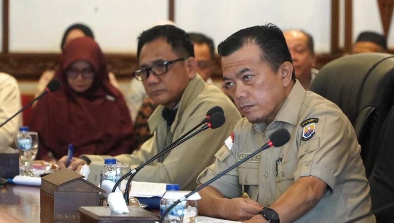 Pemprov Jambi menggelar rakor persiapan pembangunan Jalan Tol Jambi - Rengat, di auditorium Rumah Dinas Gubernur Jambi, Jumat | fadli