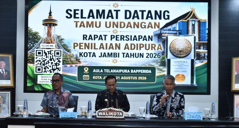 Rapat Koordinasi Lintas OPD dipimpin Wali Kota Jambi, Maulana, di Aula Bapperida Kota Jambi, Kamis | eo