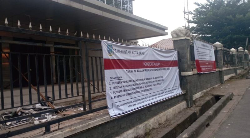 Lahan yang disengketakan di Jalan Raden Mattaher, Kelurahan Rajawali, Jambi Timur, Kota Jambi | eo