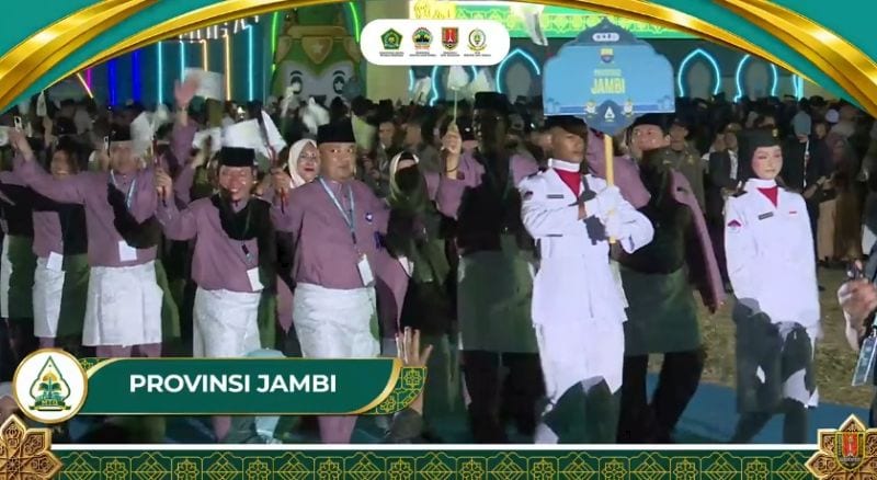 Kafilan Provinsi Jambi pada ajang MTQ Nasional 2026 di Semarang, Jawa Tengah | youtube