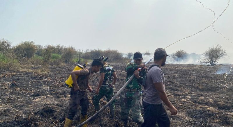 Kebakaran lahan yang terjadi di Provinsi Jambi | dok polda