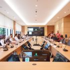 Wali Kota Jambi, Maulana, didampingi Kepala Dinas Kesehatan Kota Jambi, Elvi Roza, serta sejumlah direktur rumah sakit di Kota Jambi, bertemu Wakil Menteri Kesehatan RI, Dante Saksono Harbuwono, Selasa | eo