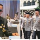 Mursyid Sonsang (kiri), Kapolri Jenderal Pol Sayudi Ario Seto bersama para perwira tinggi Mabes Polri (kanan) | dok