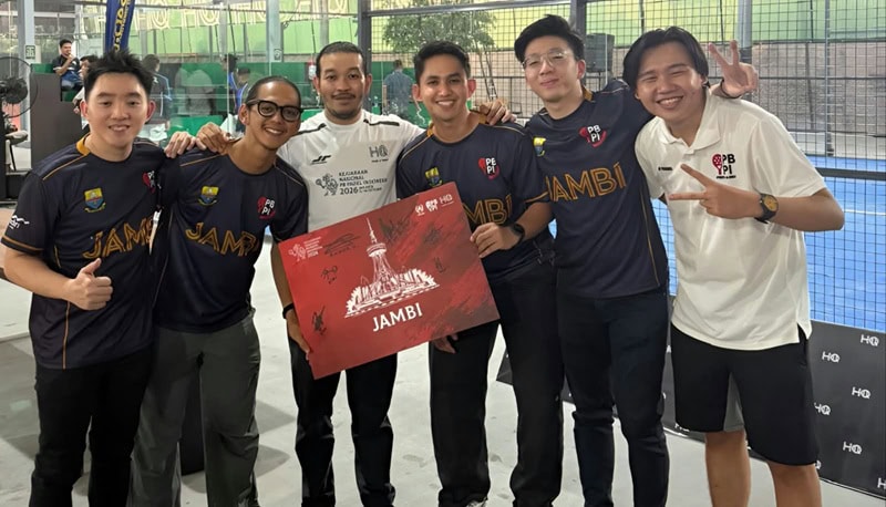 Jambi mengirim atletnya ke Kejuaraan Nasional Padel perdana, di Jakarta | humas pbpi