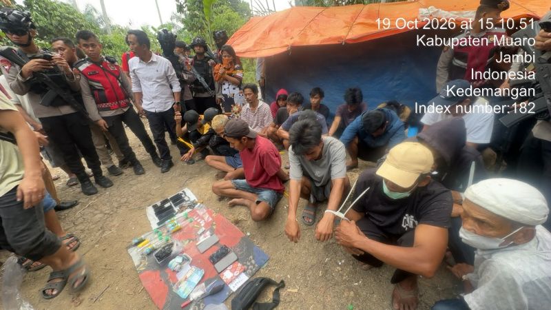 Pengedar dan pengguna narkoba diamankan jajaran Polda Jambi dalam operasi skala besar | humas polda