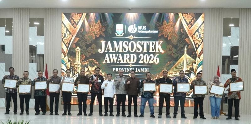 Penganugerahan Jamsostek Award 2026 Tingkat Provinsi Jambi, di Gedung Mahligai 9, Kota Jambi, Rabu, 7 Oktober 2026 | erit