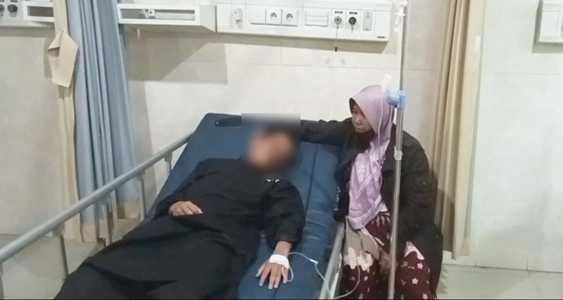 MP, santri yang diduga menjadi korban penganiayaan gurunya, dirawat di rumah sakit dan mendapat pendampingan hukum dari LBH Makalam Justice Centre | nst