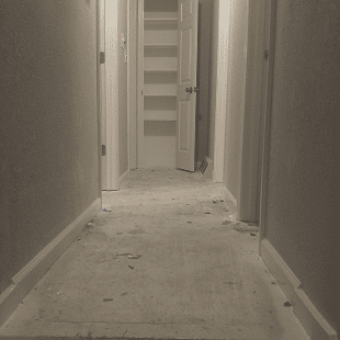 Before hardwood flooring projects with unfinished subfloor