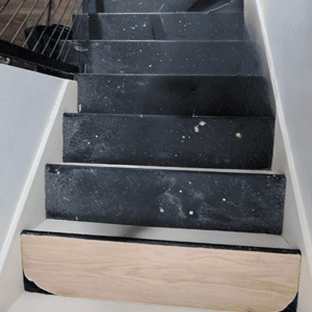 Before staircase hardwood flooring projects