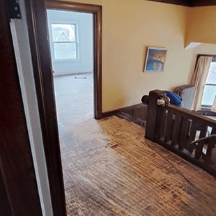 Before entryway hardwood flooring projects refinishing