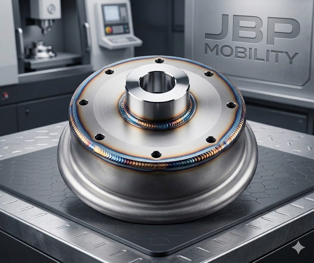 Steel wheel with bearings