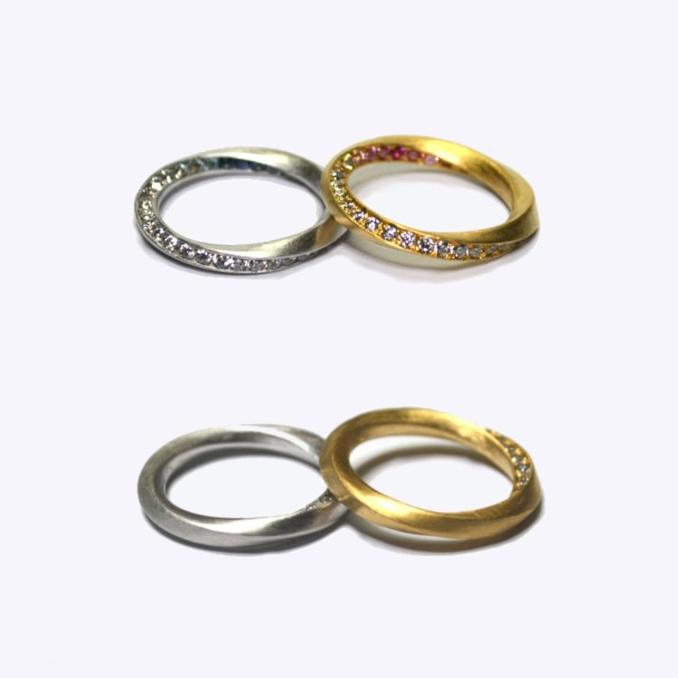 ツイストエタニティ | オーダーメイド・手作り結婚指輪のJEWEL CRAFT TOKYO